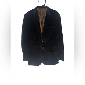 VTG Ralph Lauren Black Corduroy Jacket Blazer 2 Buttons Coat Men's